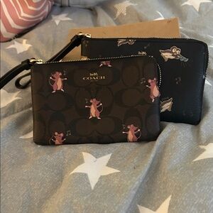 Coach Wristlet with Accents Mouse and Music Pinguin  with Music Lot